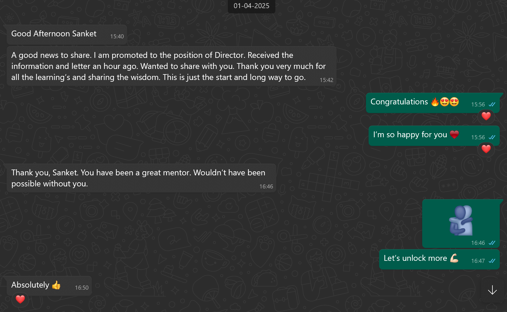 Director — Supply Chain — WhatsApp Testimonial